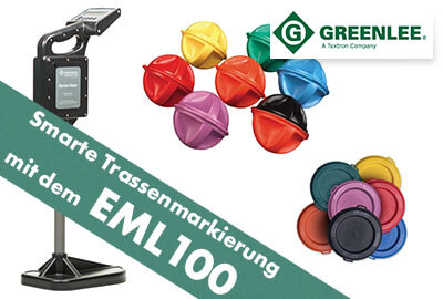 Greenlee EML100. Smarte Trassenmarkierung mit dem EML100
